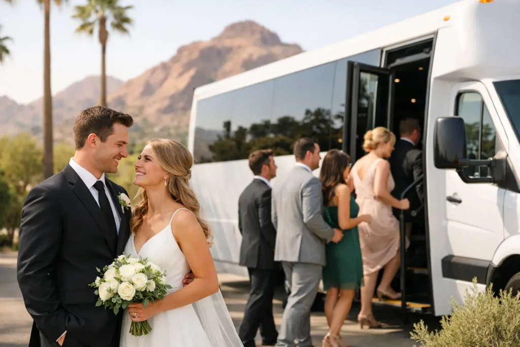 Wedding Shuttle Service Phoenix for Happy Guests